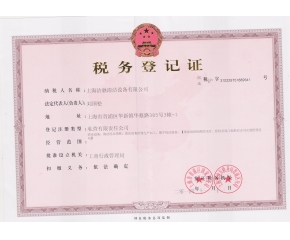 上海洁驰公司税务登记证